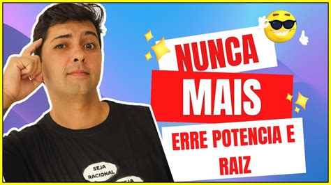 Revisão potencia e raiz Como tirar a raiz quadrada YouTube