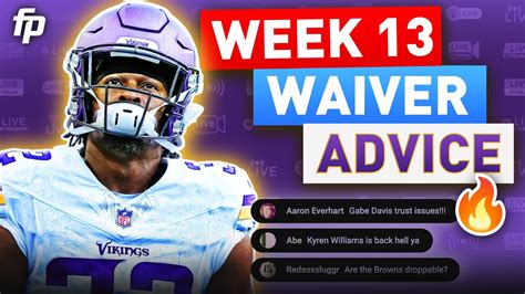 Week 13 Waiver Wire Players To Target Drop And Trade 2023 Fantasy