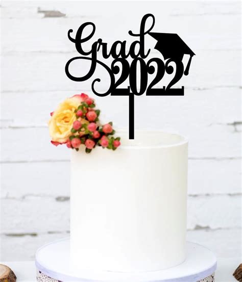 Grad 2022 Cake Topper Senior Party Cake Topper Graduates Party Theme