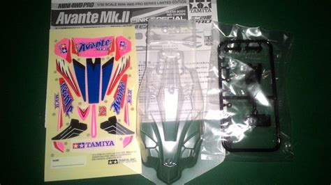 Body Polycarbonate Avante MK II Pink Special Dan Decal Original Tamiya