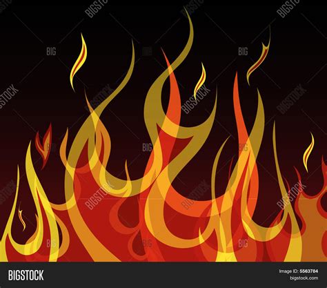 Flames Background Vector & Photo (Free Trial) | Bigstock