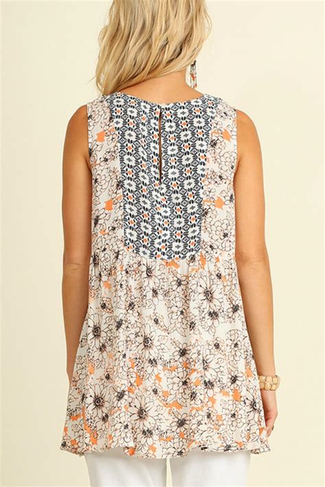 Umgee Usa Sleeveless Floral Top From Colorado By Cali Co Shoptiques