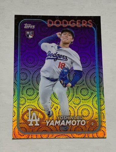 Topps Series Holiday Foil Rc Yoshinobu Yamamoto Los Angeles