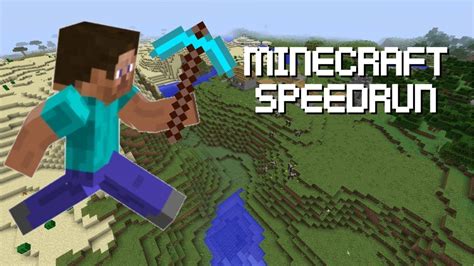 Speed Run In Minecraft 1 Minecraft Gameplay Youtube