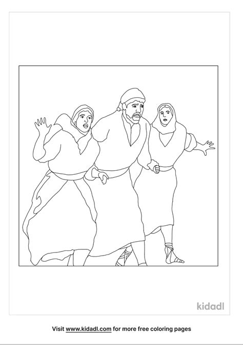 Bible Story Coloring Pages Sodom And Gomorrah