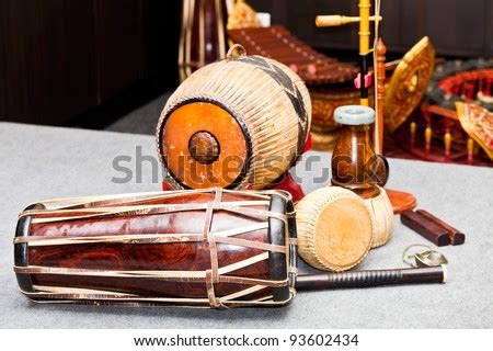 Traditional Thai musical instruments - stock photo