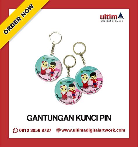 Gantungan Kunci Pin ULTIMA DIGITAL ARTWORK CALL WA 081230568727