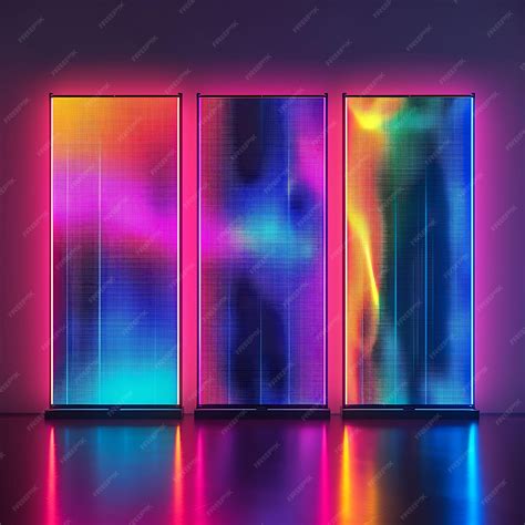 Premium Photo | Design of Holographic Led Scrolling Displays With
