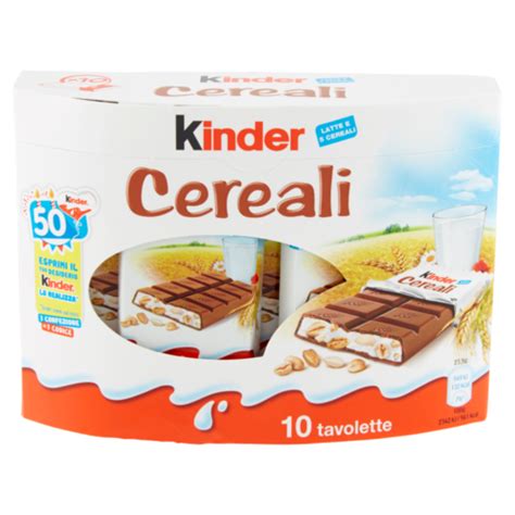 Buy Kinder Cereal Ferrero Snack To 5 Cereals Milk Chocolate Cocoa Container 10pz Show Original