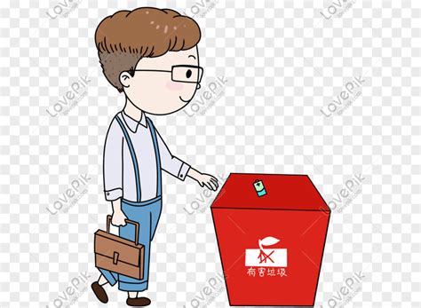 Gambar Orang Buang Sampah Kartun Png Illustration Of Man Putting