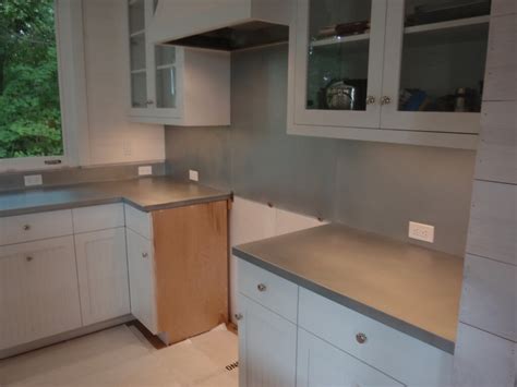 Custom Zinc Backsplashes