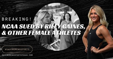 Breaking Ncaa Sued By Riley Gaines Other Female Athletes To Protect