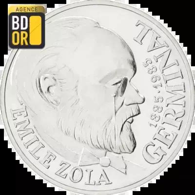 Pièce 100 Francs Emile Zola 1985 Pièce de Monnaie en Argent Bdor