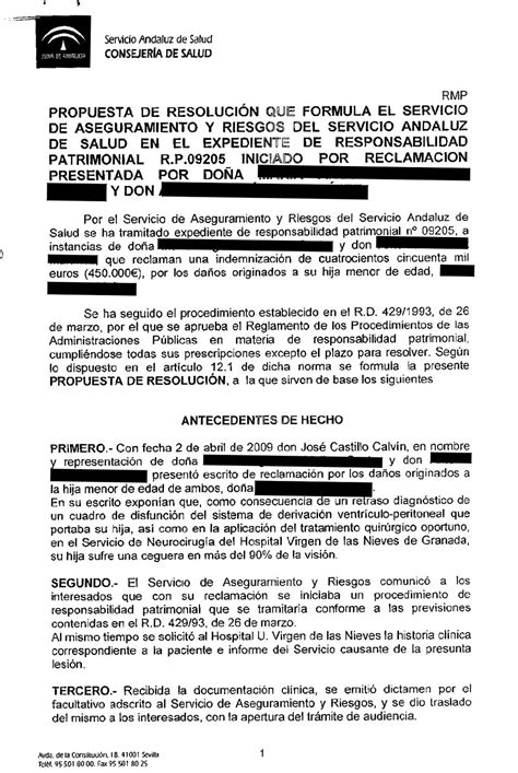 Abogados negligencia médica Indemnización Despacho Castillo Calvín