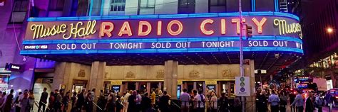 Iconic New York Venue Radio City Music Hall New York Ny