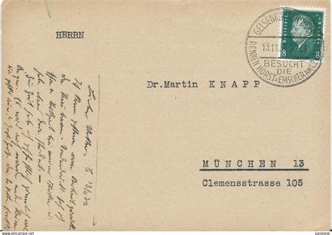 Briefe U Dokumente Carte Postale Avec Cachet Gelsenkirchen Buer