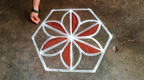 Thai Madham Flowers Padi Kolam Pandaga Muggulu Design Dots Easy