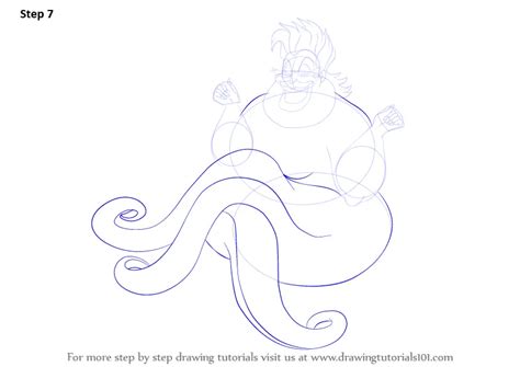 How to Draw Ursula from The Little Mermaid (The Little Mermaid) Step by Step ...