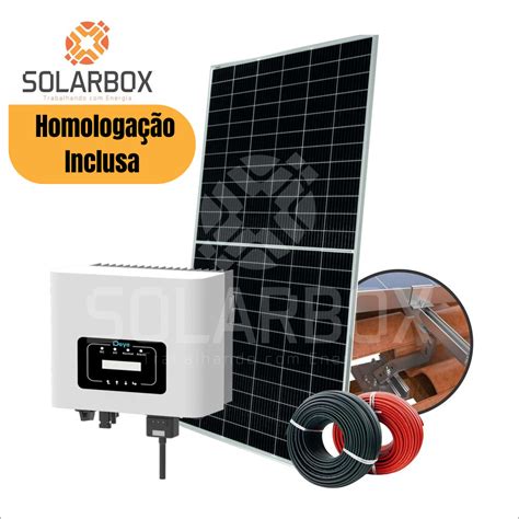 Kit Gerador Solar 8 40kWp Cerâmica Gera até 1300 kWh mês