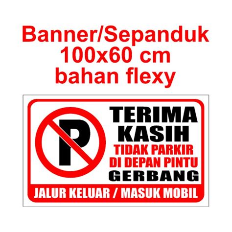 Jual Banner Dilarang Parkir Shopee Indonesia