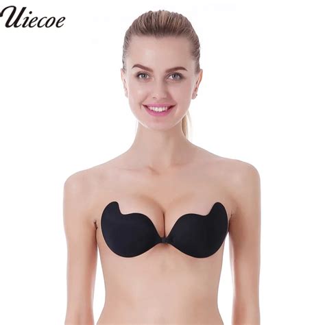 Uiecoe Sexy Bh Lace Bralette Super Push Up Bra Silicone Bra Stick On Seamless Strapless