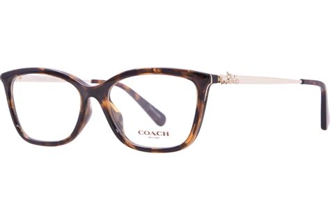 Coach Hc6146u 5120 Eyeglasses Womens Dark Tortoisegold Full Rim 55 16 140