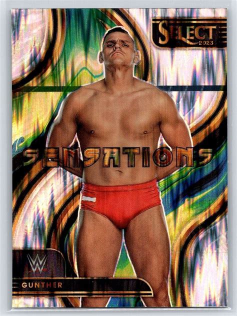 Panini Select Wwe Sensations Flash Prizm Gunther Wrestling