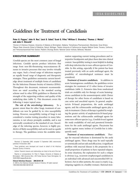 (PDF) Guidelines for Treatment of Candidiasis - DOKUMEN.TIPS