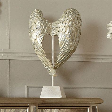 Antique Mother Of Pearl Angel Wings Sculpture | Picture Perfect Home