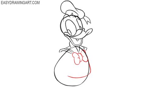 How To Draw Donald Duck Easy Drawing Art