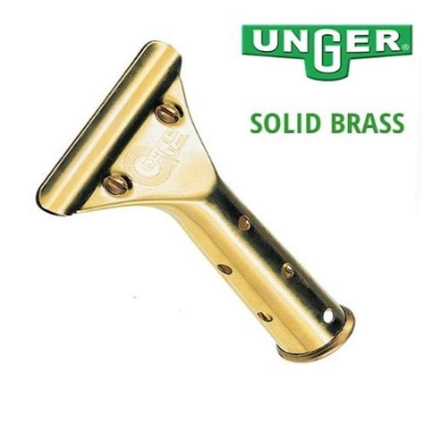 Unger GC Brass Squeegee Handle Blade Right Cleaning Supplies Service