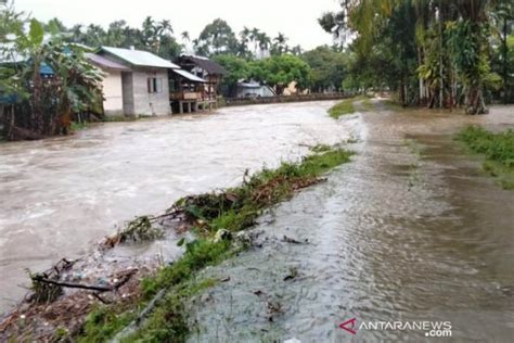 Dua Desa Di Nagan Raya Terendam Banjir Luapan Akibat Guyuran Hujan