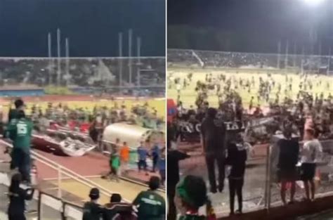 Bonek Mengamuk Dan Rusak Lapangan Gelora Delta Usai Persebaya Takluk