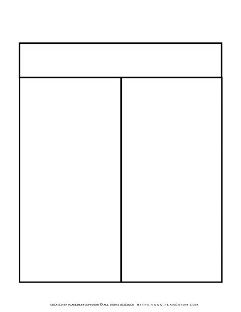 3 Column Chart Graphic Organizer