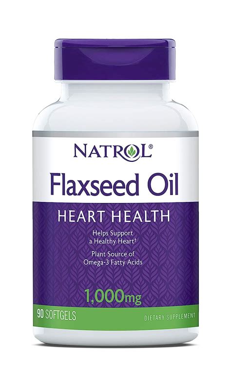 Buy Natrol Omega 3 Flax Seed Oil 1000 Mg 90 Softgels Hsg 916338 Online At Low Prices In