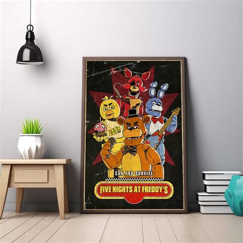 Affiche De Film Five Nights At Freddys Five Nights At Etsy France