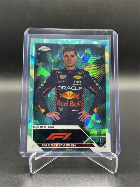 Max Verstappen 2023 Topps Chrome Formula 1 Sapphire Edition 1 Aqua 99