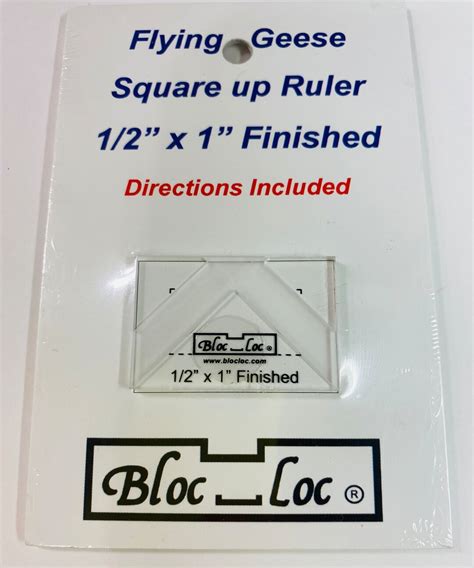 Bloc Loc Flying Geese 1 2x1 Finished Square Up Ruler Etsy