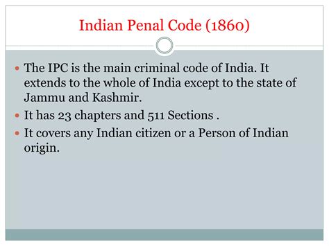 Ipc Crpc And Indian Evidence Act Ppt