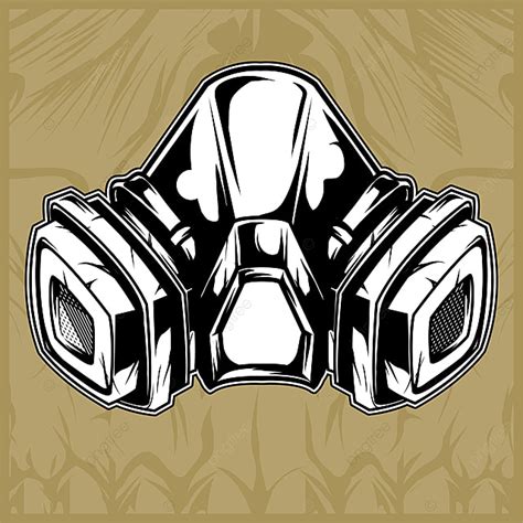 Gas Mask Hand Drawing Vector Protections Gases Masks PNG And Vector