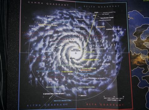 Heres An Officially Licensed Map Of The Star Trek Galaxy From The Stellar Cartography Book