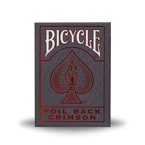 Baralho Bicycle Foil Back Metalluxe Crimson Premium