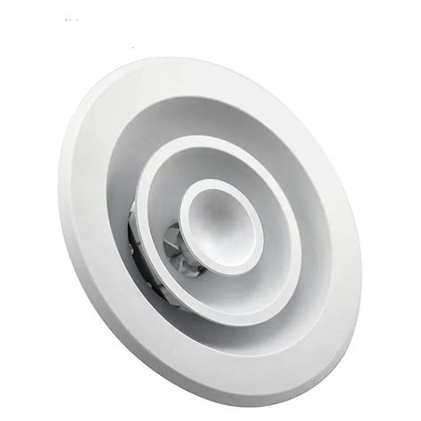 Adjustable removable ceiling round diffuser 200mm/300mm diam air vent ...