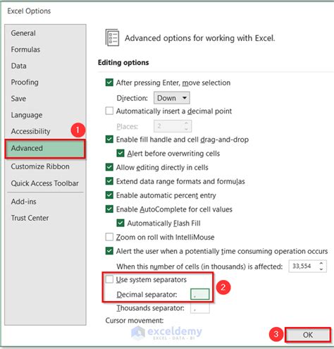 How To Change Decimal Separator In Excel Quick Methods