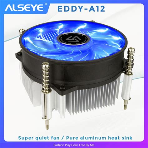 Alseye Ventilador Pc Cpu Cooler Mm Led Ventilador Disipador Cpu