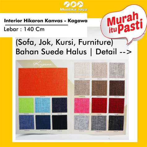 Jual Kain Interior Hikaron Kanvas Kagawa Sofa Jok Kursi Furniture