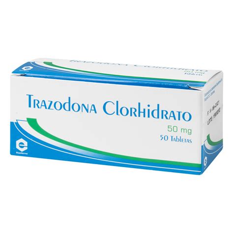 Trazodona 50 Mg 50 Tabletas Ex Farmaprime