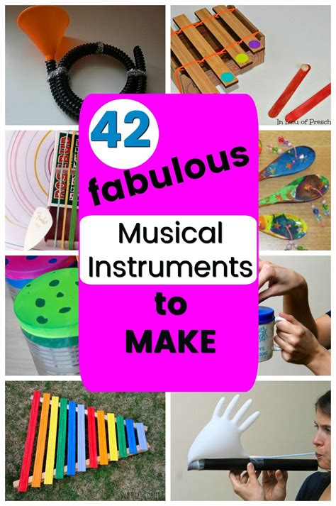 42 Splendidly Creative Homemade Musical Instruments How Wee Learn Homemade Musical