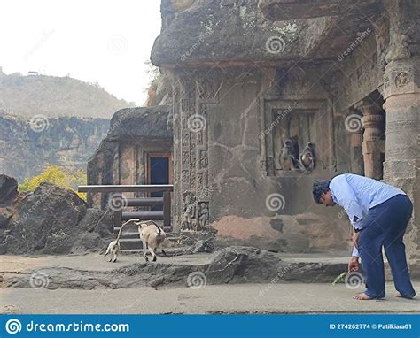 Ajanta caves india editorial stock image. Image of travel - 274262774