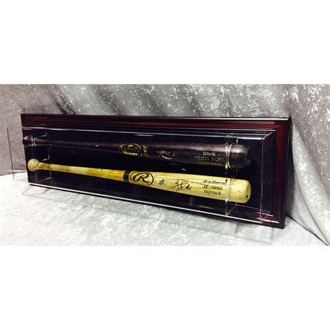 Double Baseball Bat Display Case | showcaseproducts